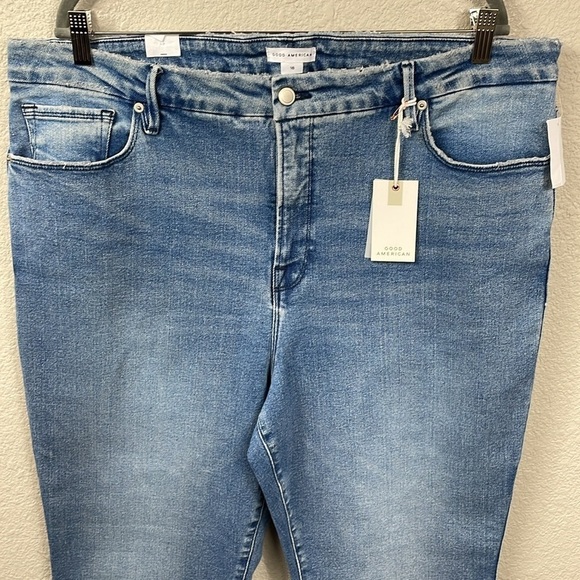 NWT Good American Good Curve Straight Jeans High Rise Sz 18 - Picture 4 of 14